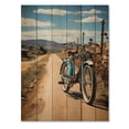 thumbnail image 3 of Designart "Bike Dual-Tire Quest" Bicycle Print on Natural Pine Wood, 3 of 5