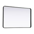 thumbnail image 5 of Elegant Decor Contour Metal Rectangle Mirror 30x48 in Black, 5 of 11