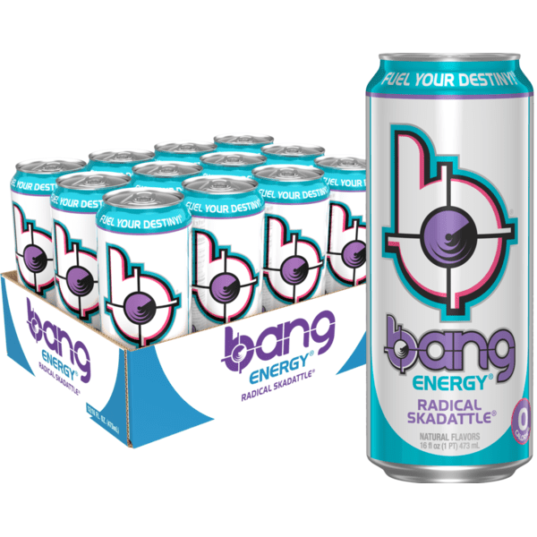 Bang Energy Radical Skadattle Energy Drink, 12 fl oz, 12-Pack