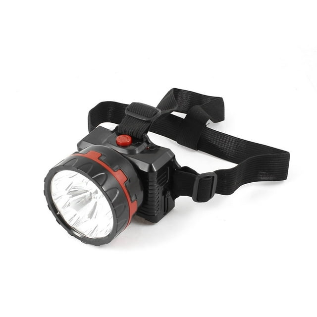 Lámpara de cabeza recargable de luz blanca de 3 modos con 9 LEDs, enchufe US 110V-240V, color negro
