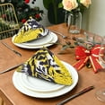thumbnail image 3 of Napkin Satin Napkin 20*20Inchx4 Kitchen Towel Dinner Plate Towel Decorative Towel Napkin Tea Towel Suitable For Kitchen Table Yellow Eyed Tiger, 3 of 8