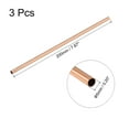 thumbnail image 2 of Uxcell 5mm OD 0.25mm Wall Thickness 200mm Length Copper Round Tube 3 Pack, 2 of 5