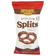 Unique Snacks - Unique Pretzels Extra Dark "Splits" Delicious Vegan Snack, No Artificial Flavor, 11 Ounce Bags, 33 Ounces Total (Pack of 3)