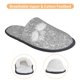 thumbnail image 3 of Fotbe GlitterSilver Pantuflas Peludas para Mujer con Estampado, Zapatillas de Peluche, Zapatos de Invierno para Casa, Uso Interior y Exterior-Medium, 3 of 8