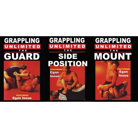 3 DVD SET Grappling Unlimited Brazilian Jiu Jitsu MMA Grappling Egan