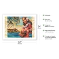 thumbnail image 2 of Hawaiian Girl With Ukulele - Vintage Hawaiian Travel Poster by Wade Koniakowsky - Fine Art Matte Paper Print (Unframed) 24x32in, 2 of 4