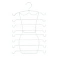 thumbnail image 3 of Colgador de ropa plegable Estante para colgar Bufandas de almacenamiento Colgador de camisetas sin mangas para ahorrar espacio Colgador de, 3 of 9