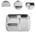 thumbnail image 6 of Fancyes Divided Dinner Plate Partition Plate Snack Tray, Multipurpose Portion Control Tray Food Serving Tray for Party Picnic Outdoor, 6 of 8