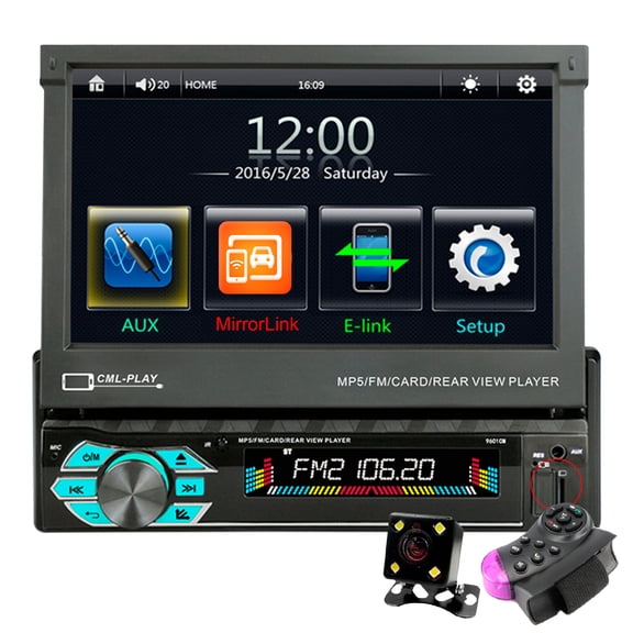 Autoestéreo VAK 1703 Motorizado 7 MP5 Bluetooth USB Mirrorlink SD