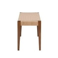 thumbnail image 3 of Pemberly Row 18" Modern Wood/Natural Rope Bench in Warm Brown, 3 of 8