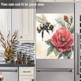 thumbnail image 3 of Bee Begonia Dishwasher Magnet Cover Reuseable Refrigerator Magnet Cover Decal Kitchen Fridge Microwave Stickers Hoilday Party Decor 23 x 26 inch, 3 of 5