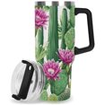 thumbnail image 3 of Halloween Ghost Tumbler with Handle Insulated Stainless Steel 40oz Tumbler Handle Lid Straw Halloween Mug for Hot Cold Drinks Gifts for Women Men, 3 of 5