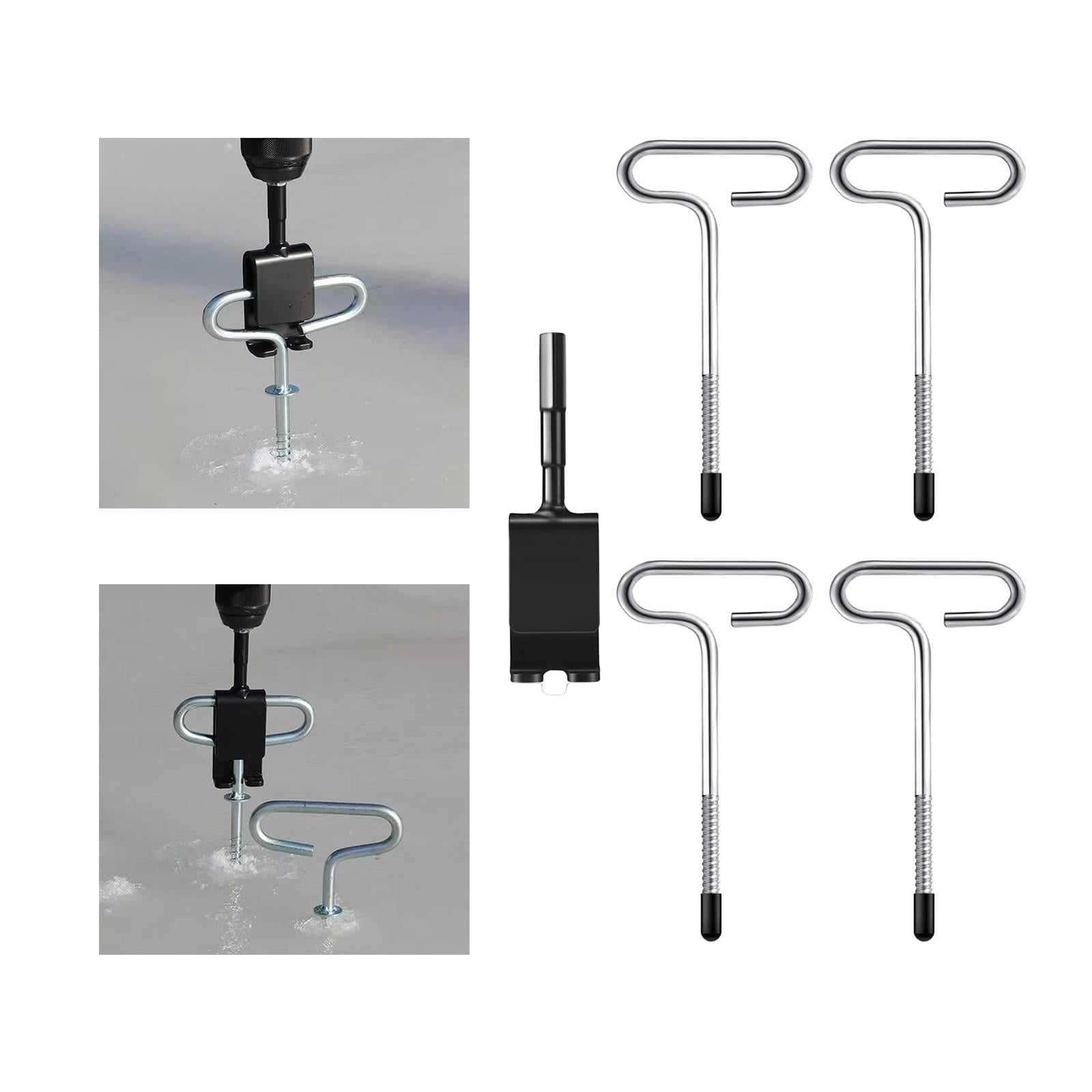 Ice Fishing Anchor Tool Strong Tent Stakes Outdoor Camping Tent Threaded Peg