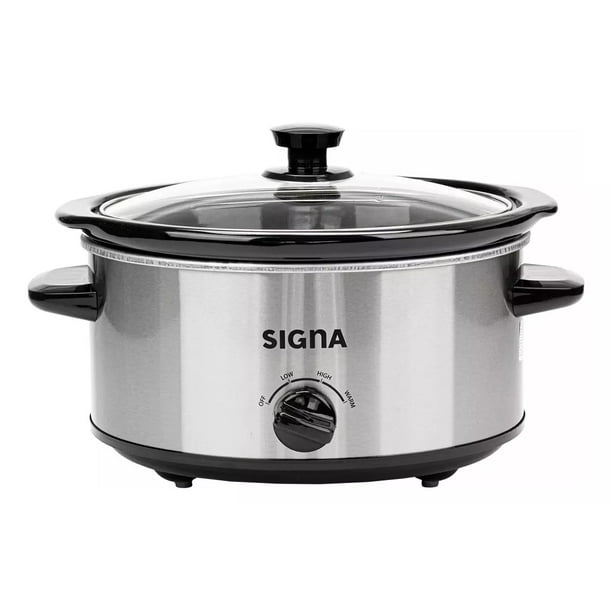 Olla eléctrica vapor cocción lenta Signa EL31C5 3.5lt acero inoxidable 127v color plata frecuencia 60 Hz