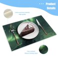 thumbnail image 3 of BaHomeck placemats Set of 4 rectangle Linen Cotton Placemats for Dining Table Washable Heat Resistant,18*12inch,Majestic Deer With Antlers Looking Up At The Sky, 3 of 4
