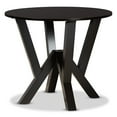 thumbnail image 3 of Baxton Studio Riona Sand Fabric Upholstered and Dark Brown Finished Wood 5-Piece Dining Set, 3 of 7