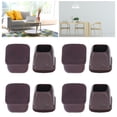 thumbnail image 4 of 8Pcs Chair Leg Cover, TPE Floor Protector With Felt Pad, Furniture Legs  Set Kit For Table, Stool, Brown, 4 of 8