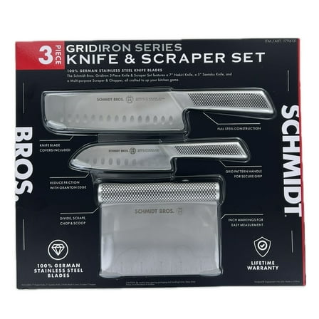 Schmidt Brothers Gridiron Series Knife  Scraper Set of 3(New)