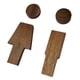 thumbnail image 3 of Paquete de 2 letreros para baño, letreros 3D, placas autoadhesivas para colgar en la pared, pegatinas para parques y restaurantes comerciales., 3 of 9