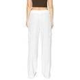 thumbnail image 3 of CALI1850 Women's Easy Pull On Extra Slouchy Self Tie Drawstring Relaxed Fit Straight Linen Cargo Pants, 3 of 7
