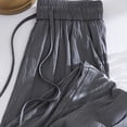 thumbnail image 5 of Plus Size Jogger Pants for Women Solid Lightweight Elastic High Waist Drawstring Relaxed Loungewear, Cozy Style, Sizes M-5XL, 5 of 5