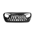 thumbnail image 2 of Front Shark Grille Bumper Grill w/Eyebrow DRL & Turn Lights For 2018-2023 Jeep Wrangler JL JLU JT, 2 of 5