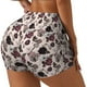 thumbnail image 1 of Fotbe Retro Red Black Roses Shorts Sin Costuras – Shorts Deportivos de Cintura Alta para Mujer, Elásticos para Gimnasio, Yoga, Running o Ciclismo-Medium, 1 of 8