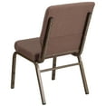 thumbnail image 4 of Flash Furniture Brown Dot Fabric Church Chair,PK4 4-FD-CH02185-GV-BNDOT-GG, 4 of 7