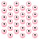 thumbnail image 4 of EeaseMX 100 cuentas de plástico con forma de ojo para espaciar colgantes, accesorios para hacer joyas, pulseras y manualidades (rosa claro), 4 of 7