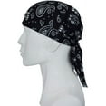 thumbnail image 3 of 6 Pack Do Rag Skull Caps for Men Sweat Wicking Doo Rags Cooling Helmet Liner Cycling Motorcycle Bandana, 3 of 6