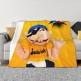 thumbnail image 4 of Lsque Sml Jeffy Print Flannel Throw Blanket, Ultra-soft Blanket for Bed, Couch, Car, Hypoallergenic Anti-pilling blanket-80"x60", 4 of 8