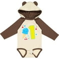 thumbnail image 3 of Inktastic Ice Cream First Birthday in Blue Boys or Girls Long Sleeve Baby Bodysuit, 3 of 5