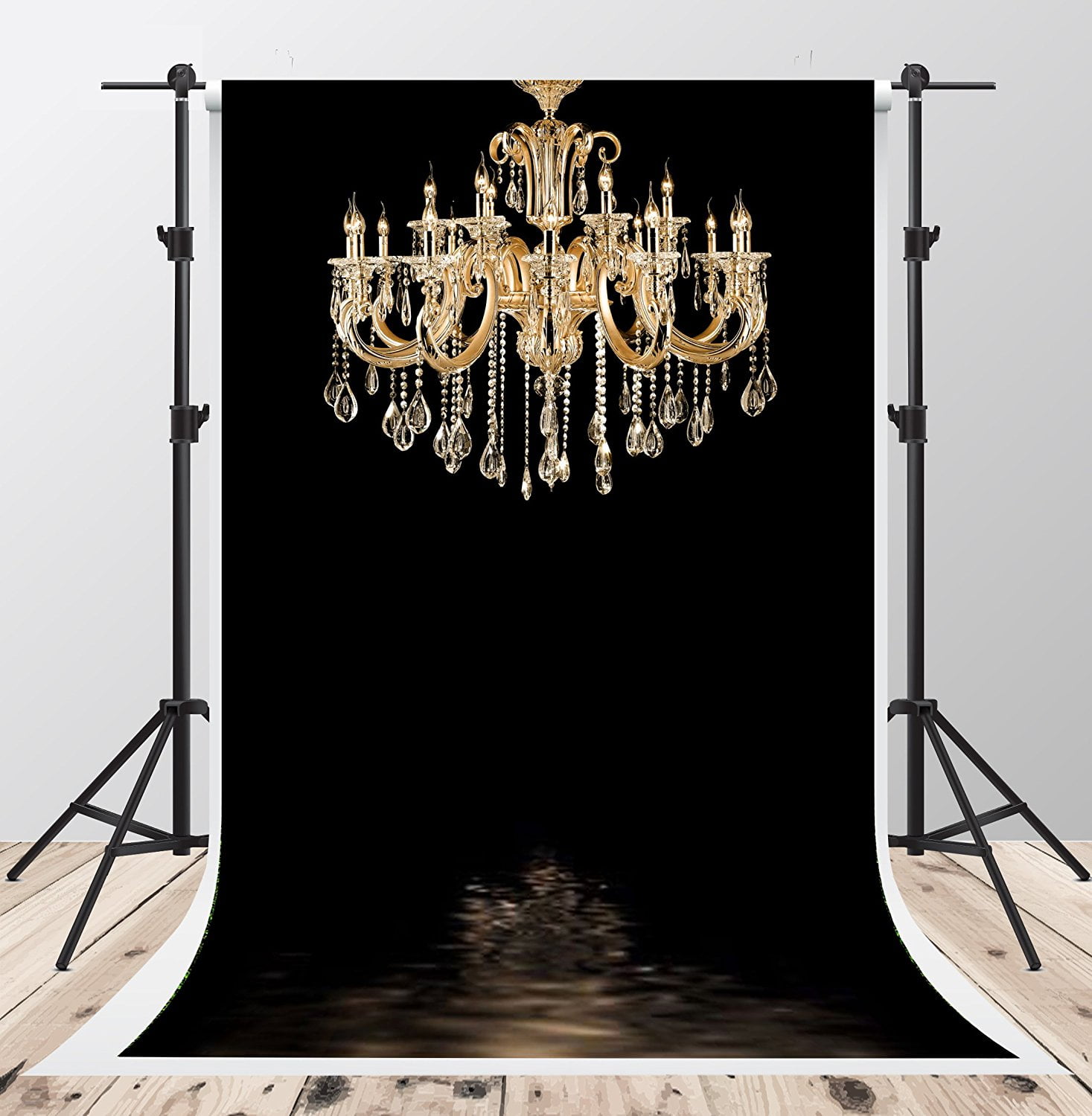 5x7ft Vintage Room Lights Piano Photography Background Computer-Printed Vinyl Backdrops 