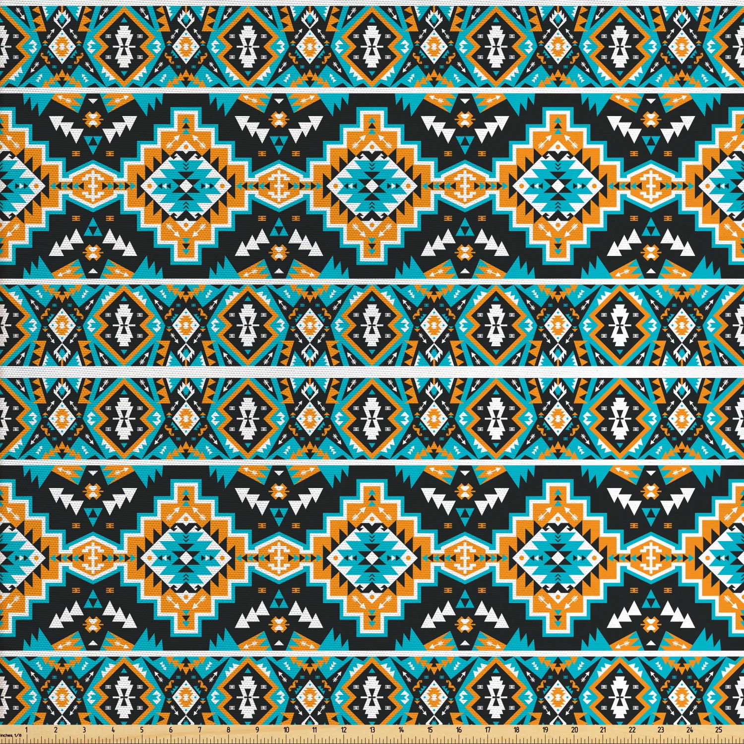 Ethnic Fabric by the Yard, Indigenous Motifs Inspired by Mexican