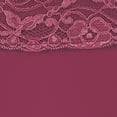 thumbnail image 5 of Collections Etc Women's Lace Trim Camisole Tank Top with Square Neckline Burgundy X-Large, 5 of 5