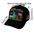 thumbnail image 2 of Eagle – United States 250th Anniversary Hat: Adjustable 250 Year American Anniversary Cap, USA Patriotic Caps (2Pcs, Black), 2 of 3