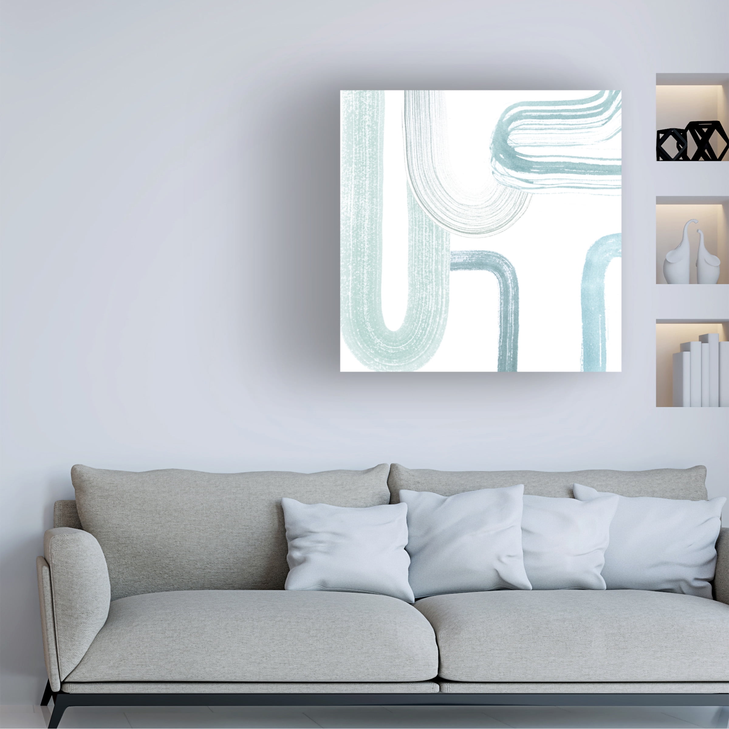 Grace Popp 'Gemstone Streams III' Canvas Art