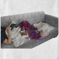 thumbnail image 6 of Minnesota Soft Flannel Fleece Blanket, Panoramic View St Paul City Architecture with Abstract Smudged Aquarelle Effect, Cozy Plush for Indoor and Outdoor Use, 50" x 70", Multicolor, by Ambesonne, 6 of 6