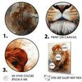 thumbnail image 3 of Designart "Realistic Intensity In The Lion'S Gaze II" Animals Lion Floater Framed Canvas Wall Art, 3 of 5