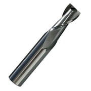 11mm Diameter 2 Flute Single Bright Carbide End Mill, 25mmLength of Cut, 76mm Overall Length