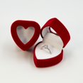 thumbnail image 3 of LICEWO Flocking Heart Shaped Jewelry Box for Engagement Rings Earrings Storage, 3 of 10