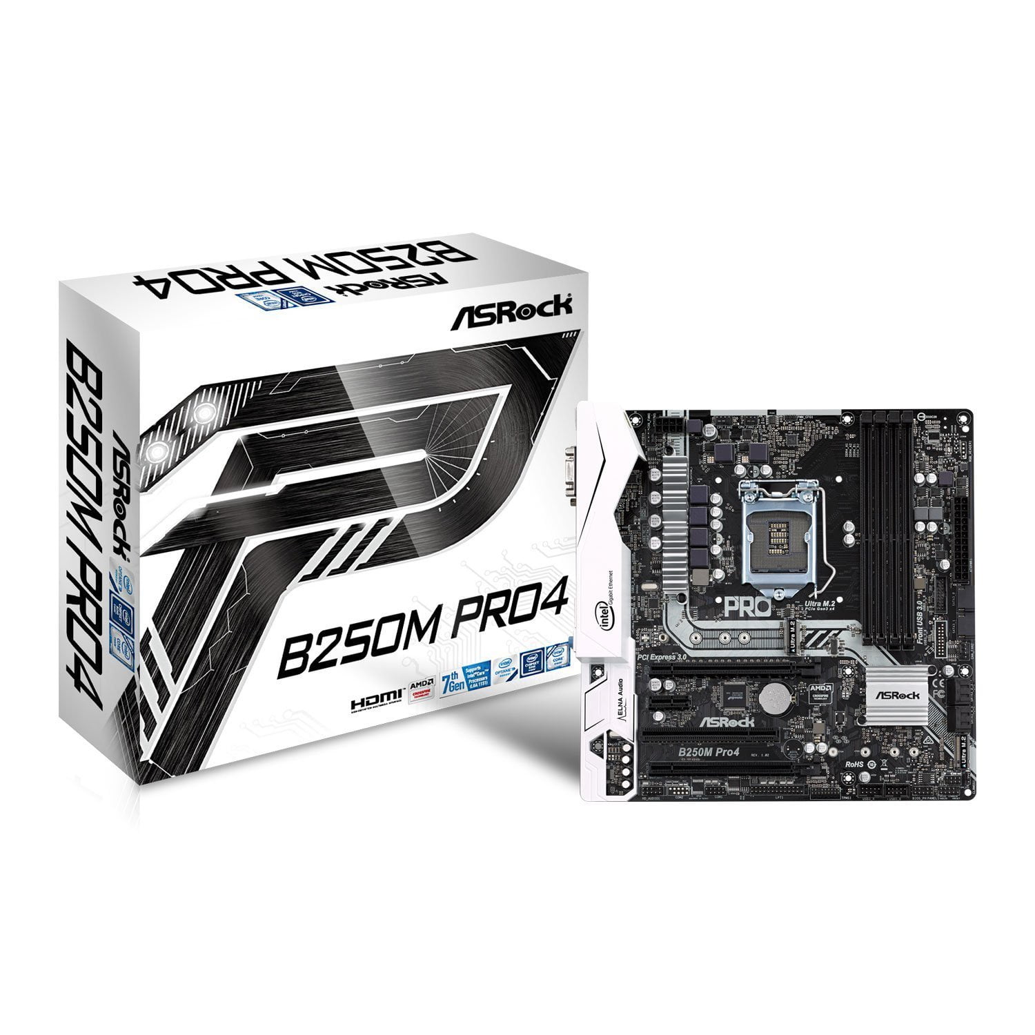 Lga 1151 Motherboard Ddr4 2400 Karmashares LLC Leveraging ASRock B250M Pro4 LGA 1151 Intel B250 HDMI SATA 6Gb s USB 3 0 Micro ATX