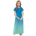 thumbnail image 6 of JoyHoop Girl'S Casual Dress Summer Scoop Neck Short Sleeve Flowy Print and Plain Sundress for Kids 4-14y, 6 of 10