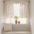 thumbnail image 2 of Cortinas de lino floral jinchan, 61 x 61 cm, estilo rústico, 2 paneles, 2 of 8