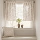 thumbnail image 2 of Cortinas Jinchan Floral para Cocina 36 cm de Lino con Dos Paneles Taupe, 2 of 8
