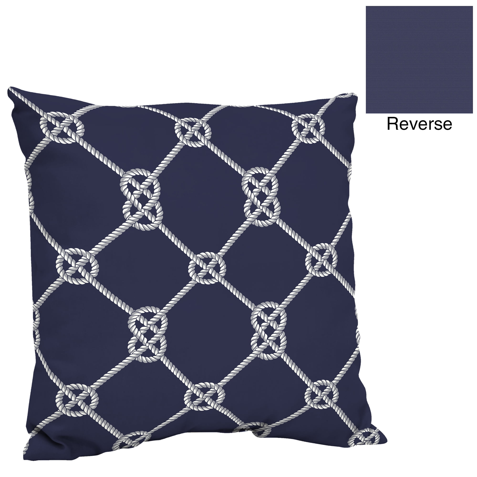 Better Homes Gardens Navy Rope Deep Seat Pillow Back