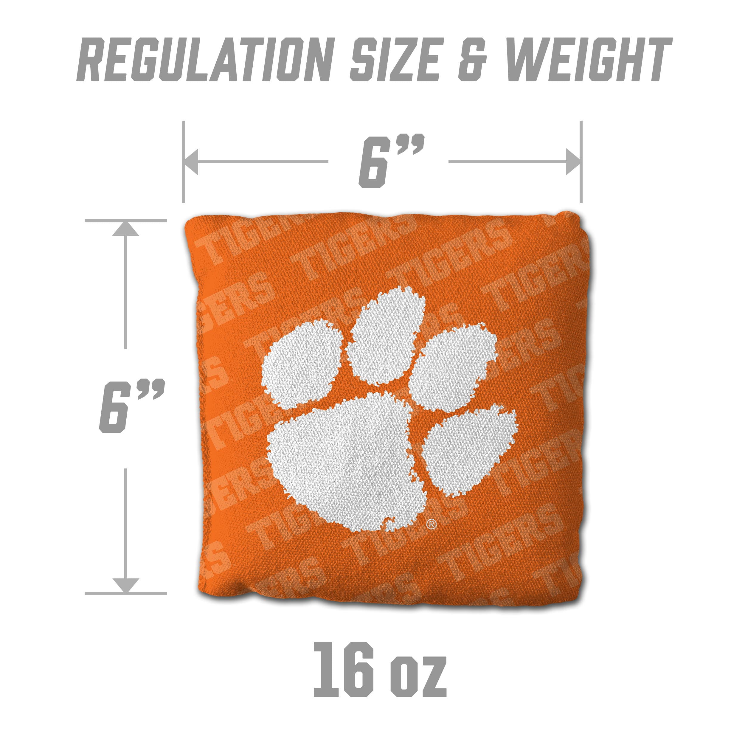 NCAA Clemson Tigers Cornhole Bags - 4PK - Orange