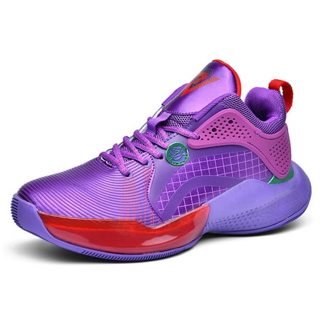 

Men s Trendy Breathable Basketball Shoes Shock Absorption Anti-skid Causal Sneakers Outdoor Sports Walking Training Shoes
