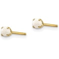 thumbnail image 2 of 14k Yellow Gold 3.2mm October/Opal Post Earrings - 3mm, 2 of 6