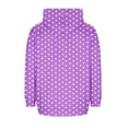 thumbnail image 6 of Coats for Women Hooded Zip Up Jacket Oversized Print Drawstring Pockets Jackets Coat,Womens Coats Plus Size Purple XL, 6 of 6